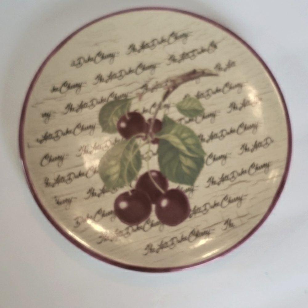 Papel Giftware. Cherry Decorative Plate The Late Duke Cherry